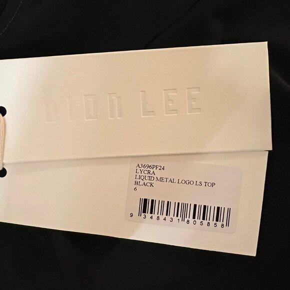 NWT Dion Lee Liquid Metal Logo Long Sleeve 6/Small - Picture 3 of 3